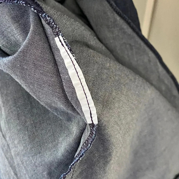 Shoshanna, Kiora Chambray Puff-Sleeve Mini Denim Dress, Blue - Picture 7 of 8